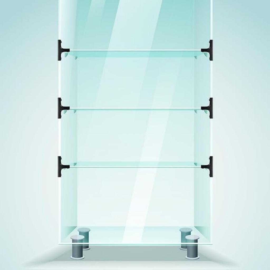 T-shaped - Finish (with 4-8mm ) Aluminum Alloy Glass Glass-clamped Support With Right-angle Flat Plate, Tile Fixing Clamp, Semi-circular Glass Holder