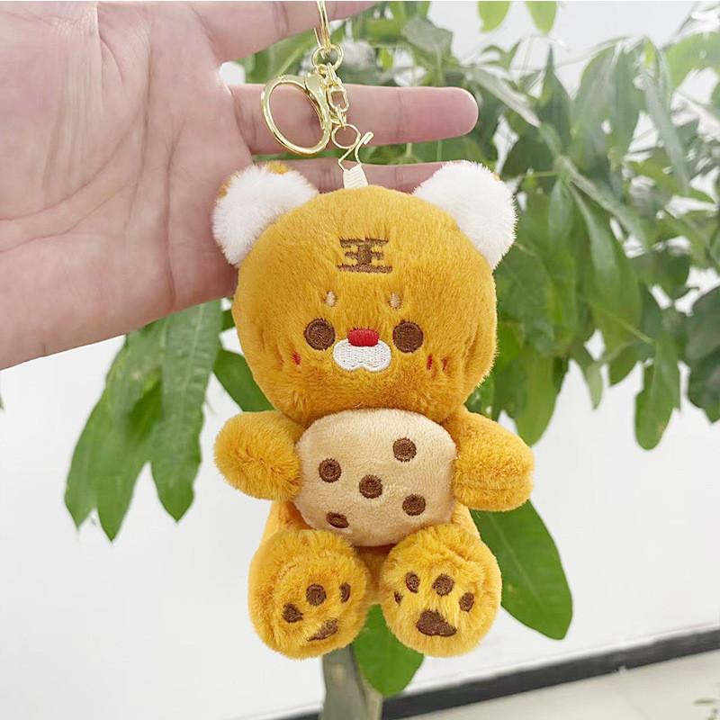 Adorable Plush Cookie Bear Keychain And Bag Charm Soft Toy For Kids And Adults