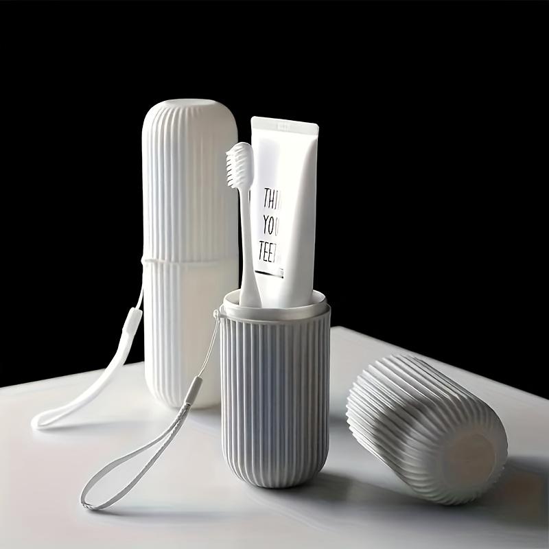 Travel Toothbrush Holder Case, Portable Toothpaste Organizer and Toothbrush Cup for Travel, Bathroom Storage