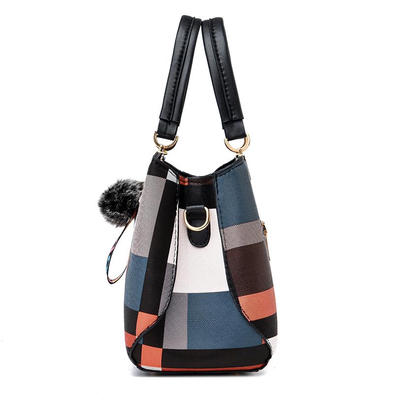 Женская стандартная клетчатая рабочая сумка Decor Crossbody Bag Женские сумки с верхней ручкой