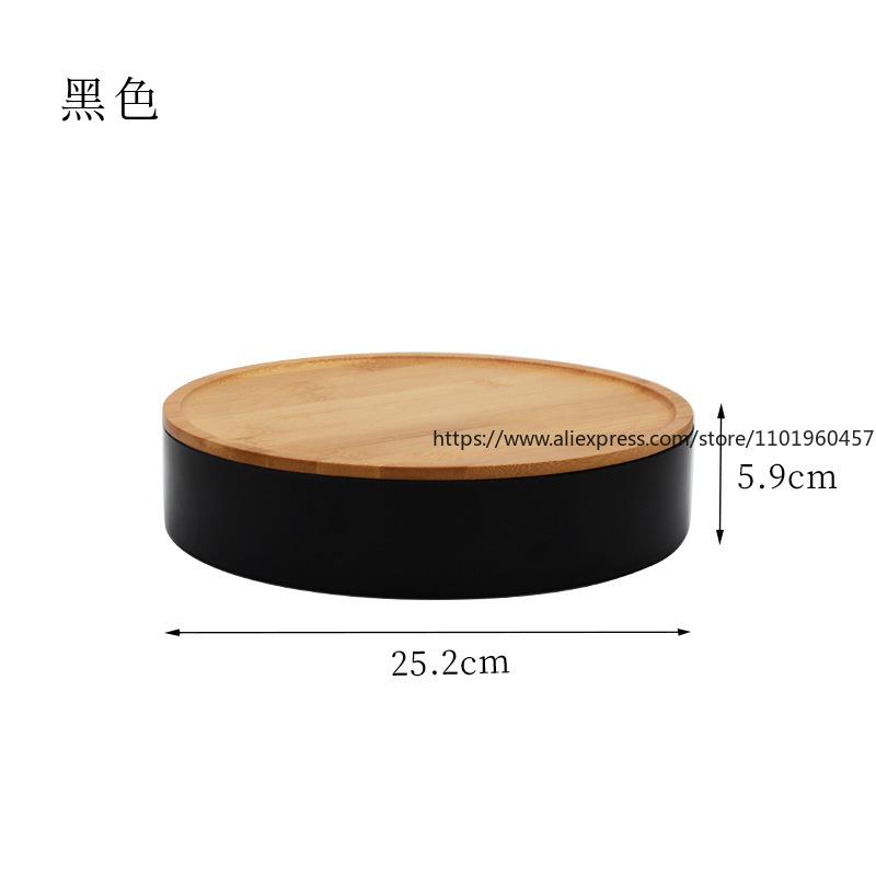 Современный и простой стиль, бамбуковая коробка для хранения конфет, фруктовая тарелка, коробка для хранения сухофруктов и семян дыни