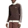 adidas Мужская куртка-бомбер Originals с полосатой стойкой, длинным рукавом, приталенного кроя, на молнии, артикул KE1665