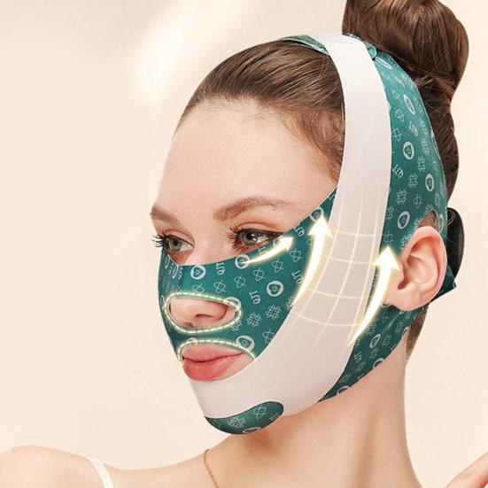 Тонкий пояс для лица, эластичный, высокоэластичный, хорошо фиксирующий, лента для подтяжки лица, удаляющий двойной подбородок, регулируемый бандаж для удаления морщин