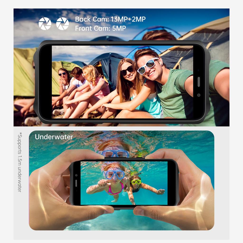 Oukitel Защищенный смартфон WP12 PRO, аккумулятор 4000 мАч, две SIM-карты, 4 ГБ+64 ГБ