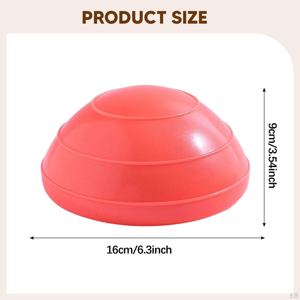 Полусфера балансировочная противоскользящая портативная, 6,3 дюйма в диаметре, универсальная, с насосом, оборудование для силовых тренировок