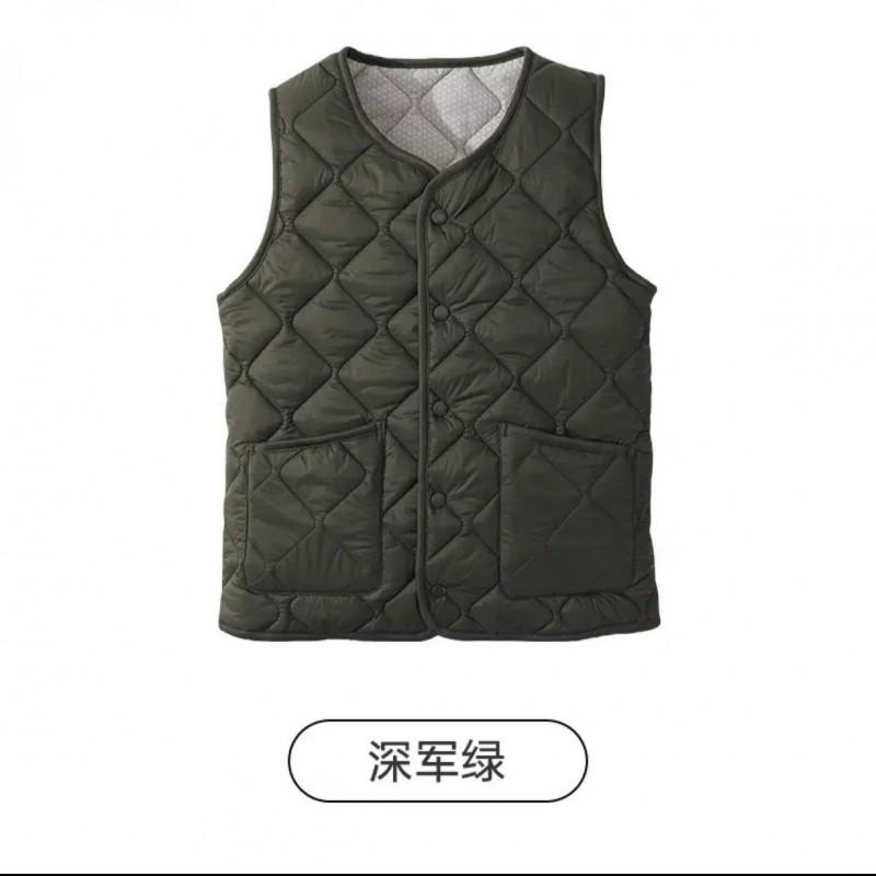 Womens Winter Warm Puffer Vest Casual Sleeveless Outwear Lightweight Loose Fit V Neck Solid Color Daily Wear