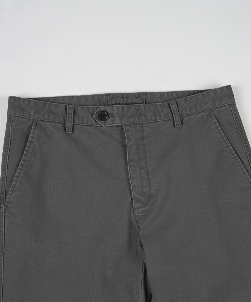 BIRBANTE Хлопковые брюки чинос со спандексом, garment-washed - Серый