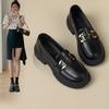British Style Small Leather Shoes for Women Spring and Autumn All-match Thick-soled Loafers