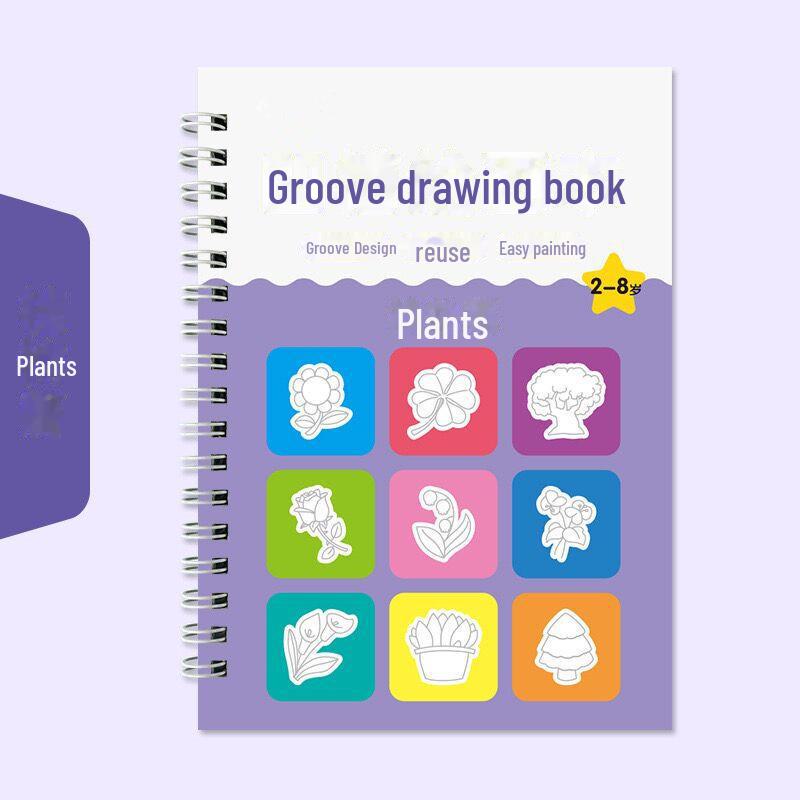 "Simple Drawing & Calligraphy Practice Book for Children Aged 2-8"