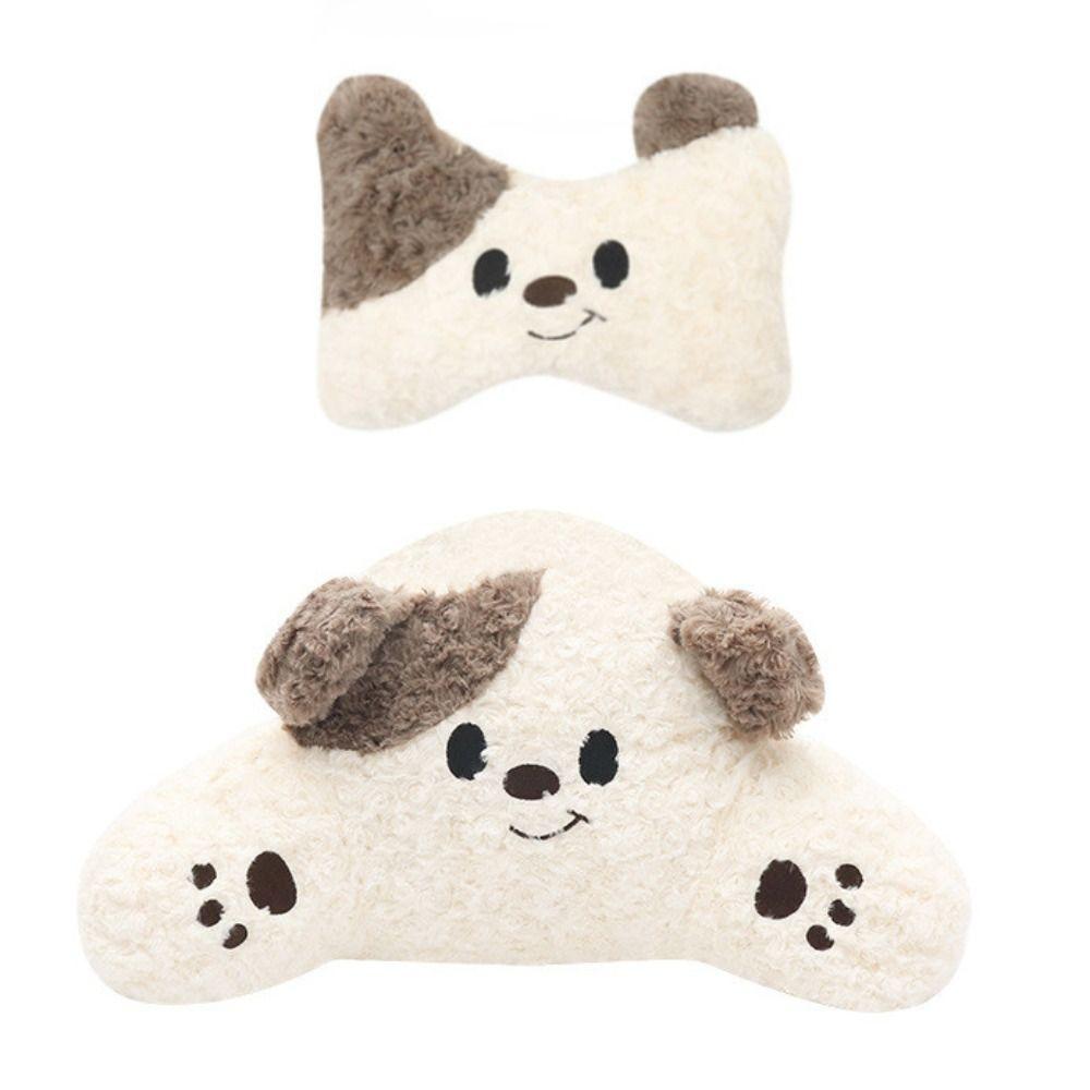 Neck Protection Car Seat Headrest Cartoon Dog Auto Waist Cushion Car Neck Pillow Automobile