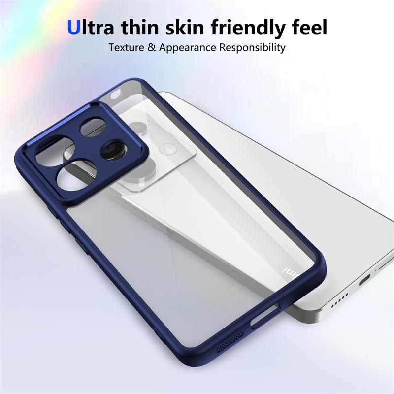 Высококачественный прозрачный акриловый чехол для задней панели Xiaomi Redmi iPhone Samsung для Xiaomi Poco X7 Pro X5 X3 M7 M6 M5 M4 F6 C75 C65 C55 чехол силиконовый TPU