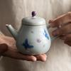 Ручная роспись чайник-бабочка китайский ретро чайный сервиз ручной работы кунг-фу чайник бытовой маленький фильтр-горшок