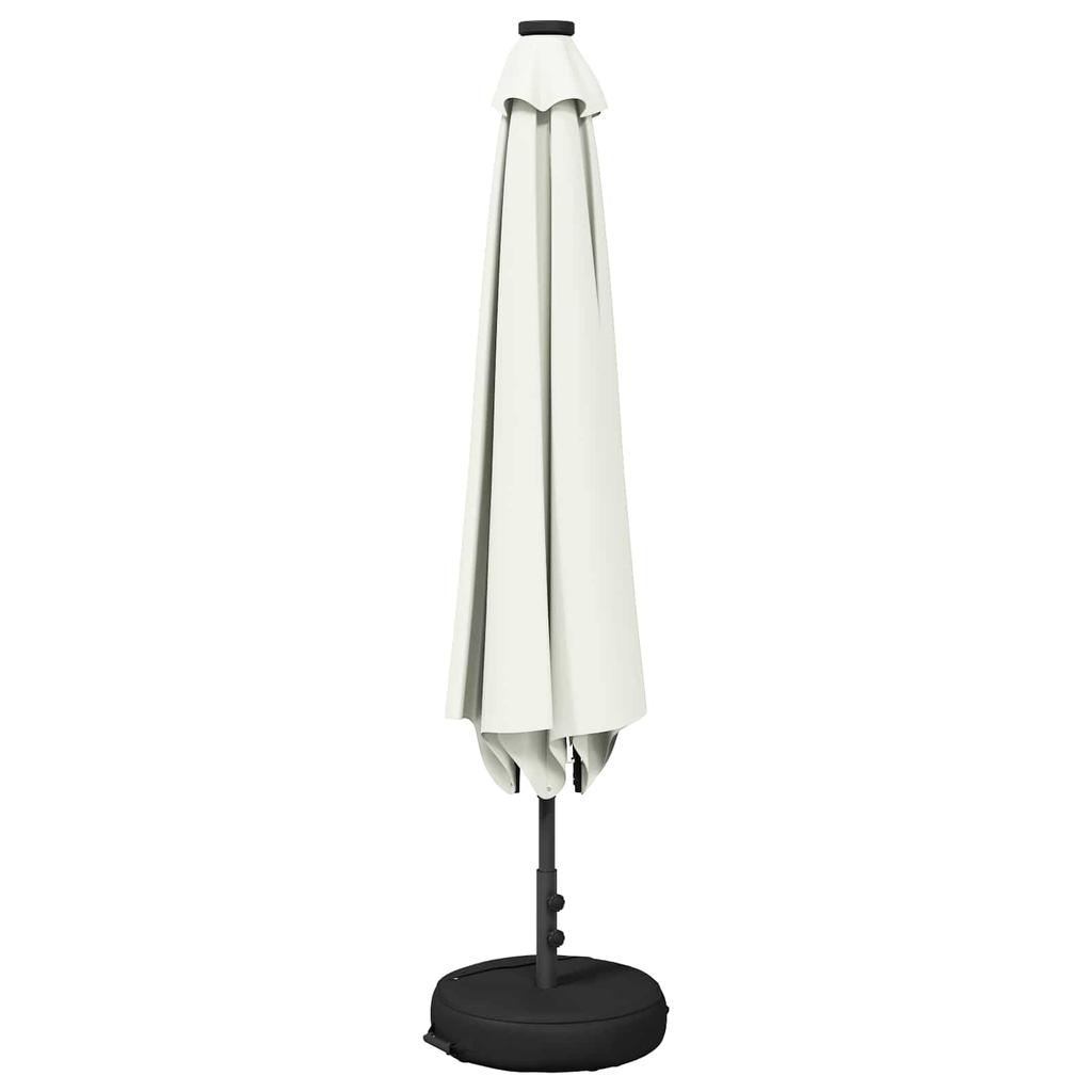 Garden Umbrella with LED Lights and Base 200 x 300 cm