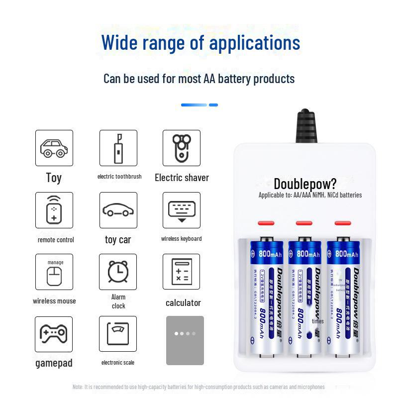 Тройной набор Нет. 5 аккумуляторных батарей: 3 x 800 мАч AA1.2V для игрушечного пульта дистанционного управления