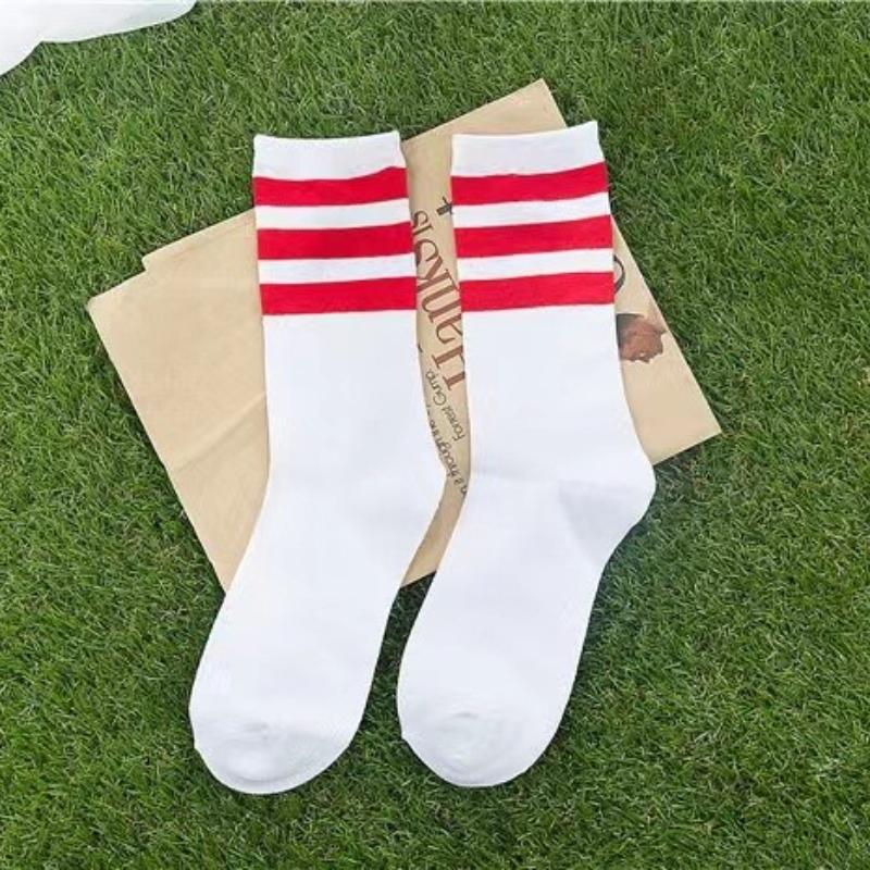 Новые мужские/женские хлопковые носки с тремя полосками, ретро, олдскул, скейт, длинные, короткие, белые, черные, зимние, классные