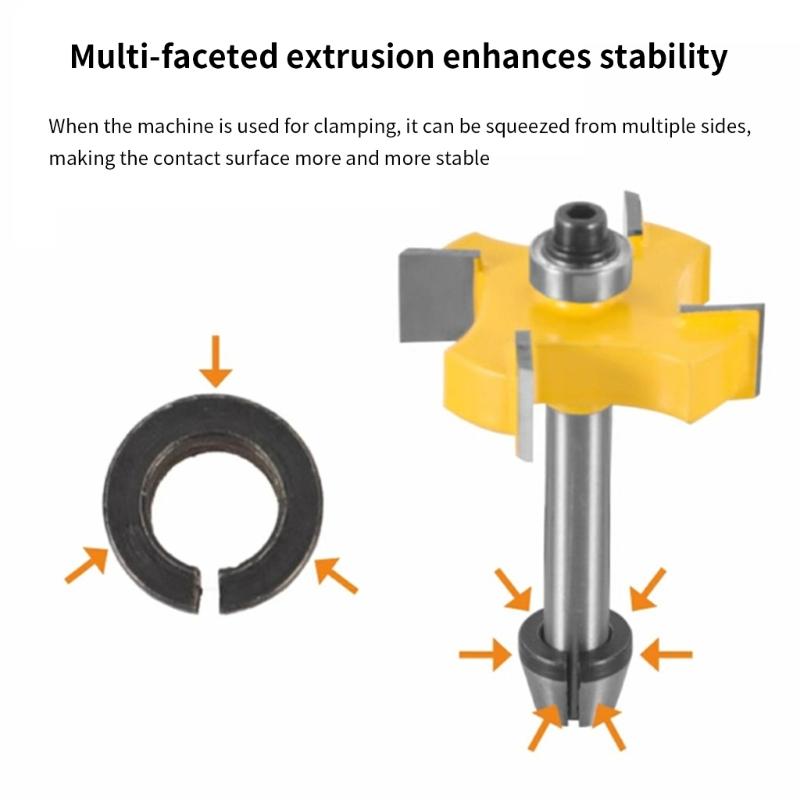 Multiple Size Compatible Router Collet Adapter Fit Various Engraving Tool and Bit for Flexible Woodworking Applications