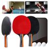 Ракетки для пинг-понга Набор ракеток для пинг-понга 2 ракетки и 3 мяча Набор для пинг-понга для 2 игроков с сумкой для хранения для начинающих обучающая игра
