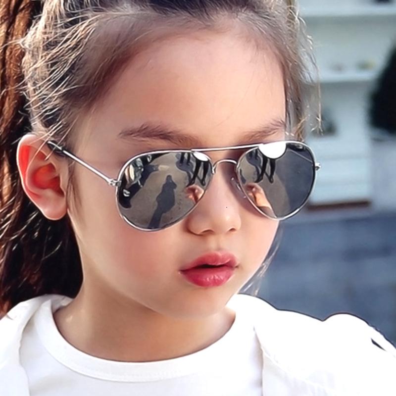 Fashion Children's Mercury Glasses Sunglasses Pilot Color Film Boy Girl Dark Glasses Unique