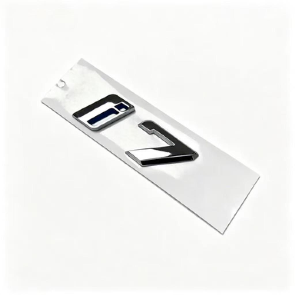 JYPK6 Compatible with New BMW i4 M50 Sport Rear Emblem Car Sticker, Modified Rear Badge Decal for BMW i7 M70L, High Quality Auto Exter