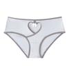 Sexy Womens Cinoon Rise Low Briefs Ribbed Cutout Patchwork Panties Pure Desire Bowknot Comfort Soft Underpant