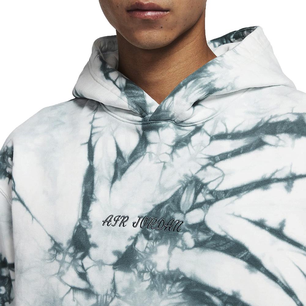Мужская спортивная толстовка Air Jordan Tie-Dye с большим логотипом на спине, зеленая DR2647-133