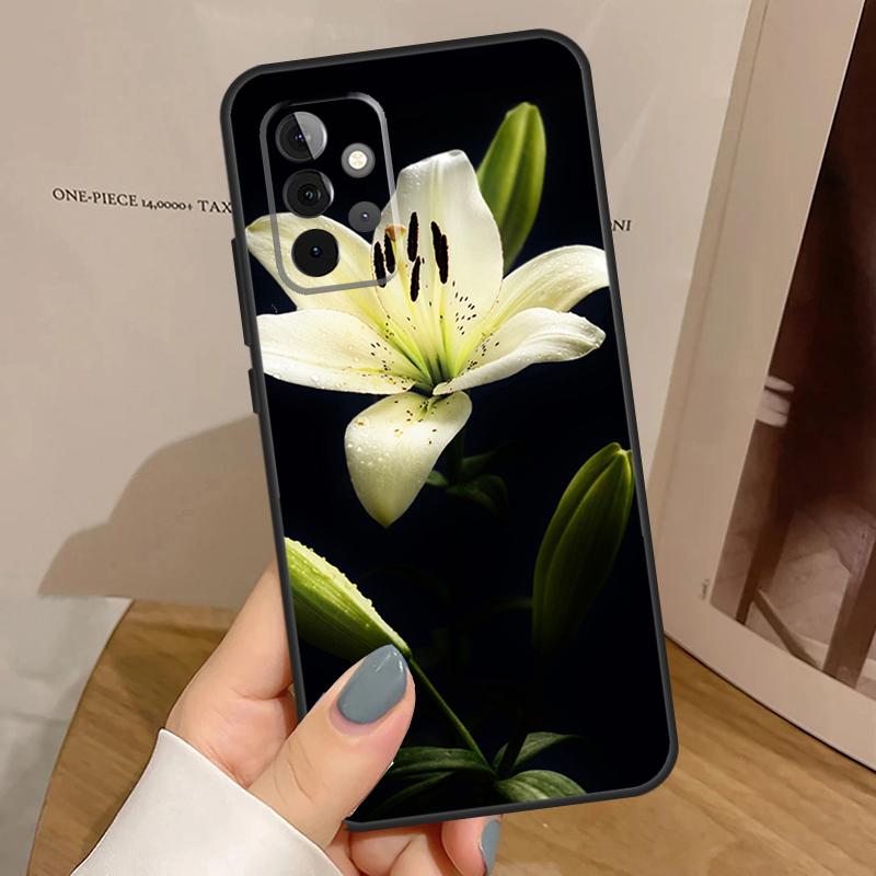 Цветная Цветочная Лилия Чехол Для Samsung Galaxy A15 A25 A35 A55 A52 A32 A12 A14 A34 A54 A51 A71 A53 A13 A33 Case