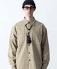 STAGE NAME Cotton Double Shoulder Work Oversized Shirt_Beige