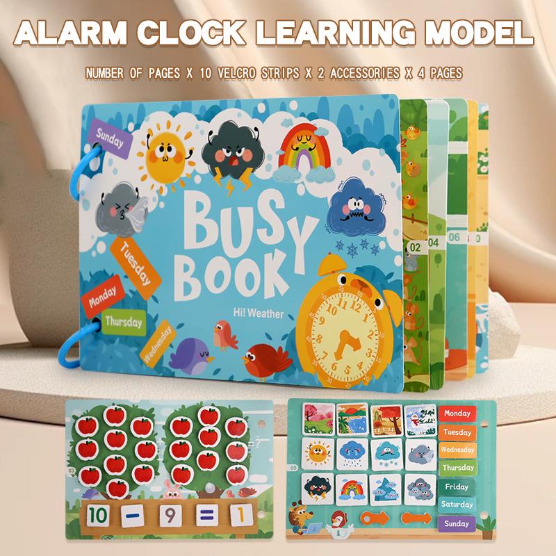 Infant Quiet Book: Educational Velcro Sticker Toy for Early Learning and Kindergarten