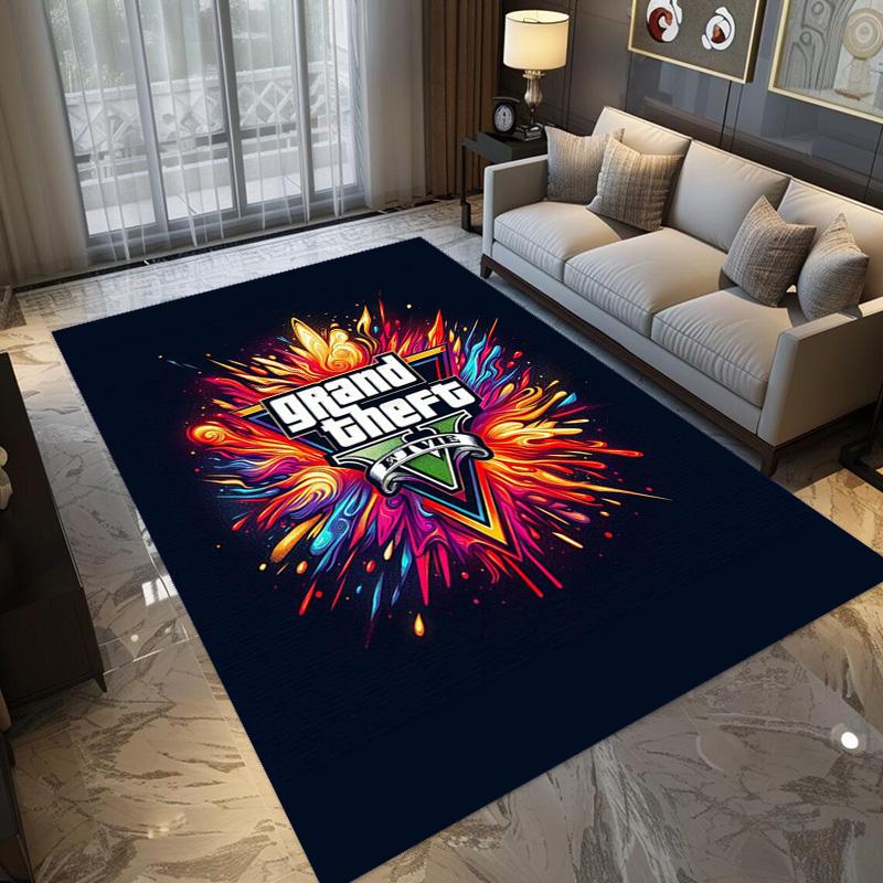 Ковер Vibes Vice City с печатью Декор для дома Искусство Защитная подкладка Коврик для ванной