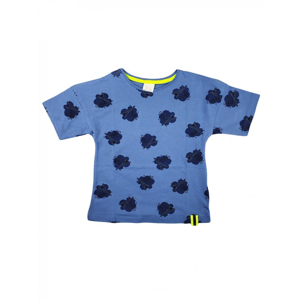 Хлопковая летняя футболка с принтом для девочек из чесаного хлопка Eiffel Paris