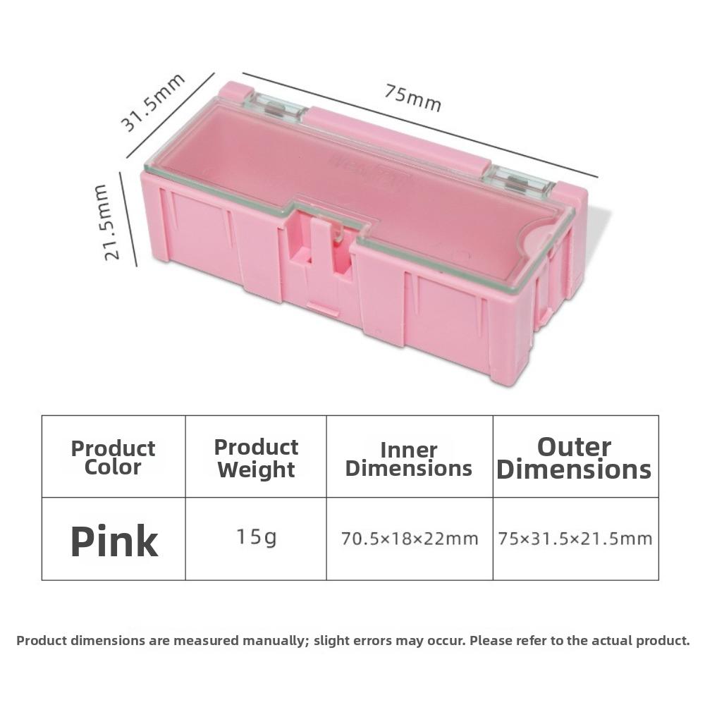 Multi-purpose Small Parts Organizer Stackable Resistance Storage Box For DIY Electronics