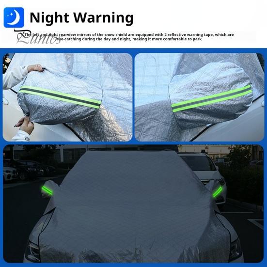 Чехол для лобового стекла автомобиля от снега с защитой бокового зеркала, противоугонный дизайн, защита от замерзания, защита от ультрафиолета, универсальный автомобильный чехол для лобового стекла