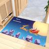 Рождественский ковер-мат Санта Клаус Коврик Ковер Елка Украшение для дома Праздничный декор для прихожей Пол со снеговиком Оленями Дизайн Счастливого Рождества
