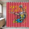 Spider-Man On Technical Blueprint Waterproof Shower Curtain For Superhero Bathroom Decor