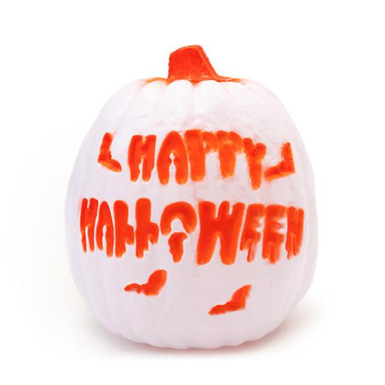 Хэллоуин Тыквенный Фонарь Жуткий Светодиодный Светящийся Изогнутый Тыквенный Светильник со Звуком для Вечеринок "Конфеты или жизнь" Внутренний Наружный Декор для Стола