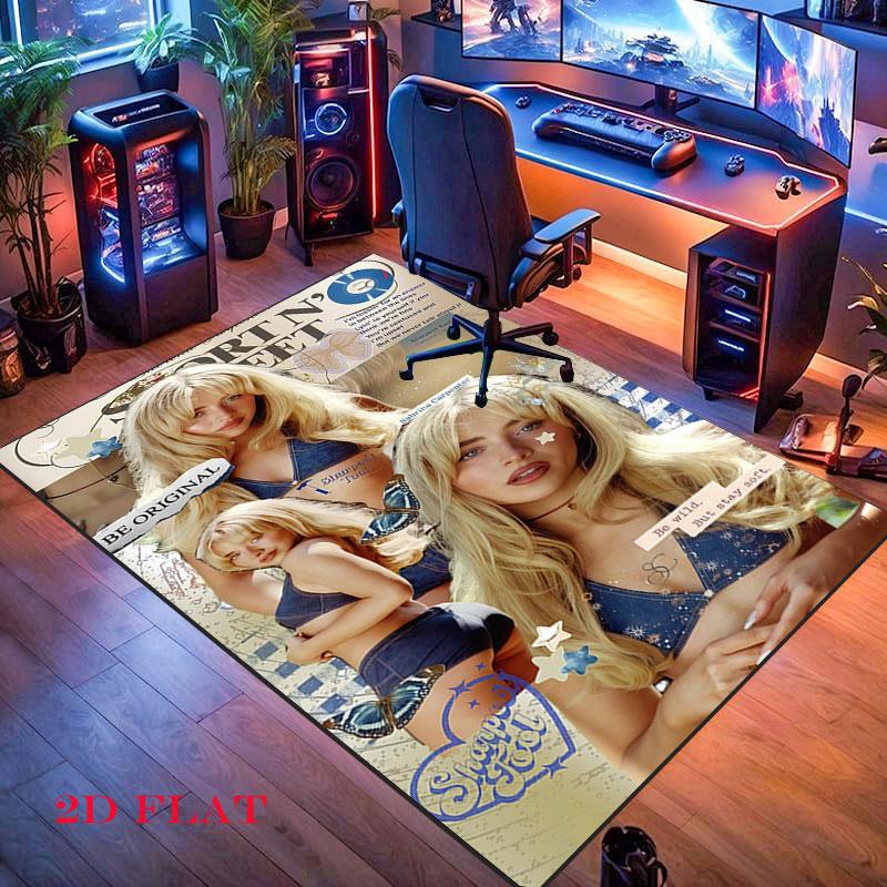 Sabrina Carpenter Soul Carpet Rug for Living Room Bedroom Home Sofa Decoration,Kids play Nonslip Floor Mat