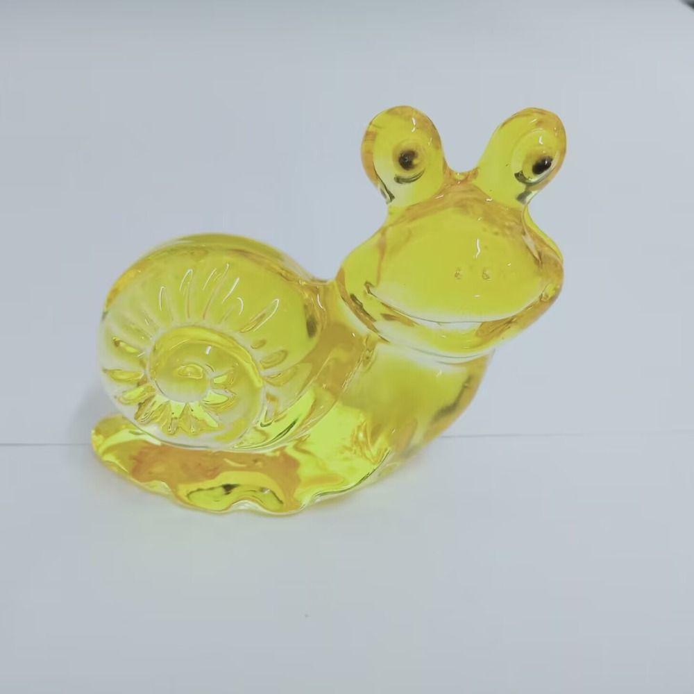 Хрустальная улитка Украшение улитка Красочное украшение улитка Новое красивое стеклянное украшение Дом