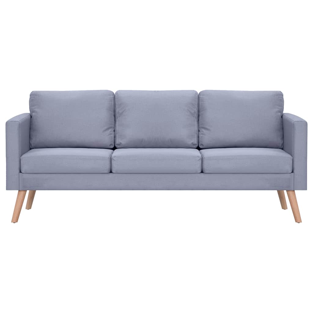 2 Seater & 3 Seater Sofa Set in Light Grey Fabric