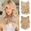 Синтетический длинный волнистый полный парик V-образной формы с заколками для наращивания волос, 5 зажимов, густые волосы, большие волнистые для женщин, повседневная одежда
