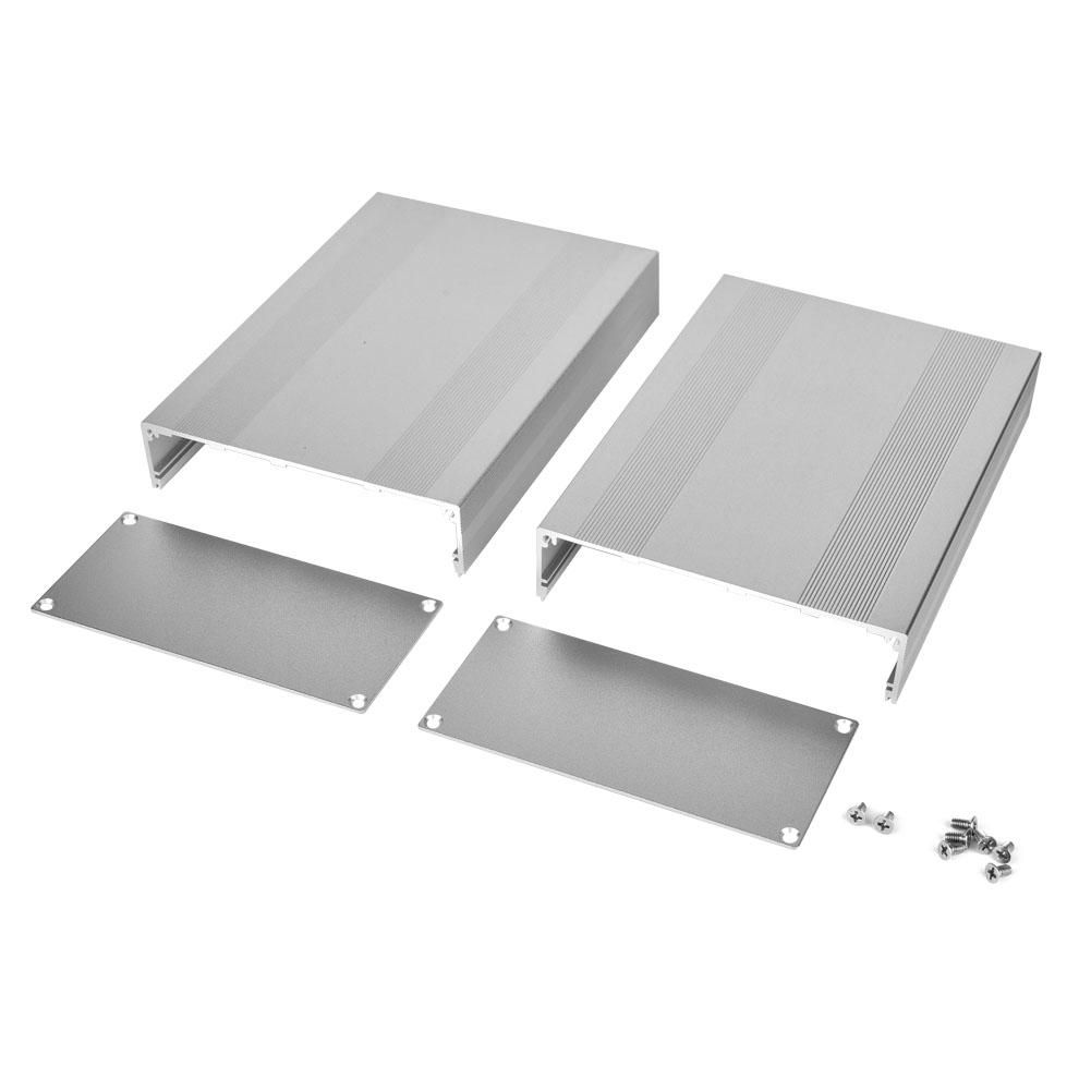  Aluminum Alloy Electronic Project Printed Circuit Board 68x145x200mm Silver White 