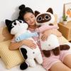 Мягкая Плюшевая Рыба Кошка Длинная Подушка для Сна и Расслабления Девочки Удобство для Сна на Боку