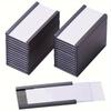 Magnetic Label Holders with Magnets Magnetic Data Card Holders with Clear Plastic Protectors for Metal Shelf, Whiteboard, Set of 50 (50 X 25 Mm)