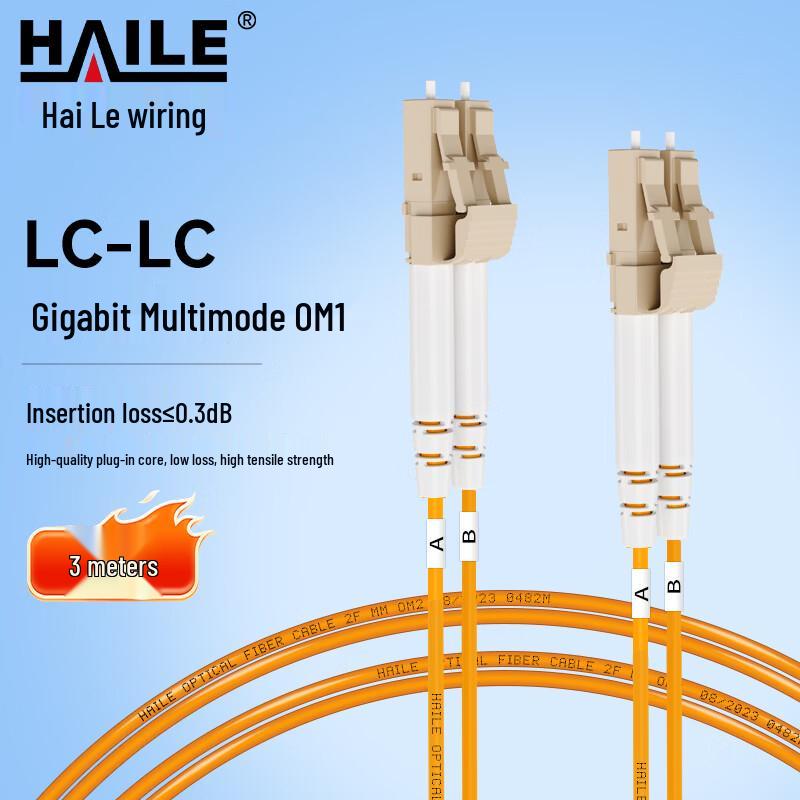 HAILE Gigabit Duplex Multimode OM2 Оптический патч-корд (62.5/125)