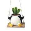 Подвесные качели-пингвины, кашпо-пингвины для комнатных растений, милые пингвины, цветочные горшки, суккуленты