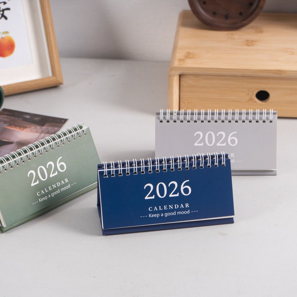 Desktop Decoration 2026 Desk Calendar Portable Schedule Planner  Office School Supplies