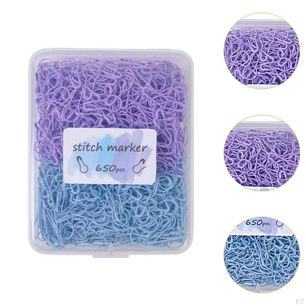 650 Pieces Stitch Markers Knitting Bulb Pins Colorful Large Quantity Crochet for DIY