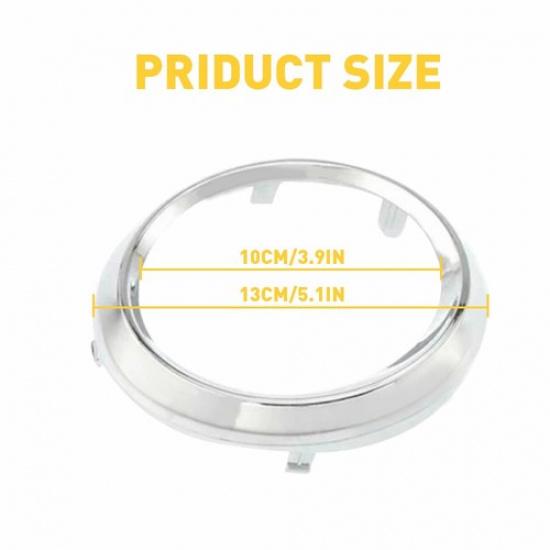 2Pcs Fog Light Lamp Bezel Chrome Trim Rings Cover For 2011-2017 Toyota Sienna SE