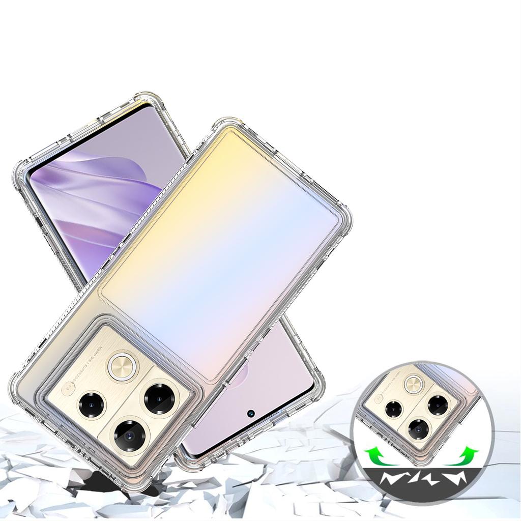 Гибридный противоударный чехол 3 в 1 для Infinix Note 40Pro Plus GT 20 Pro Жесткая пластиковая рамка Прозрачная задняя крышка из ТПУ Fundas