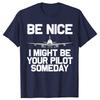 Funny Retro Aviation Airplane Pilot Cotton Tops Fitness T-Shirt Oversized Unisex Tshirt Graphic Tees Men's Clothing Streetwear