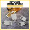 Открывалка для пивных бутылок из нержавеющей стали, портативная подвеска-брелок для ключей, открывалка для напитков с кольцом для ключей, многоцелевая открывалка для бутылок с брелоком